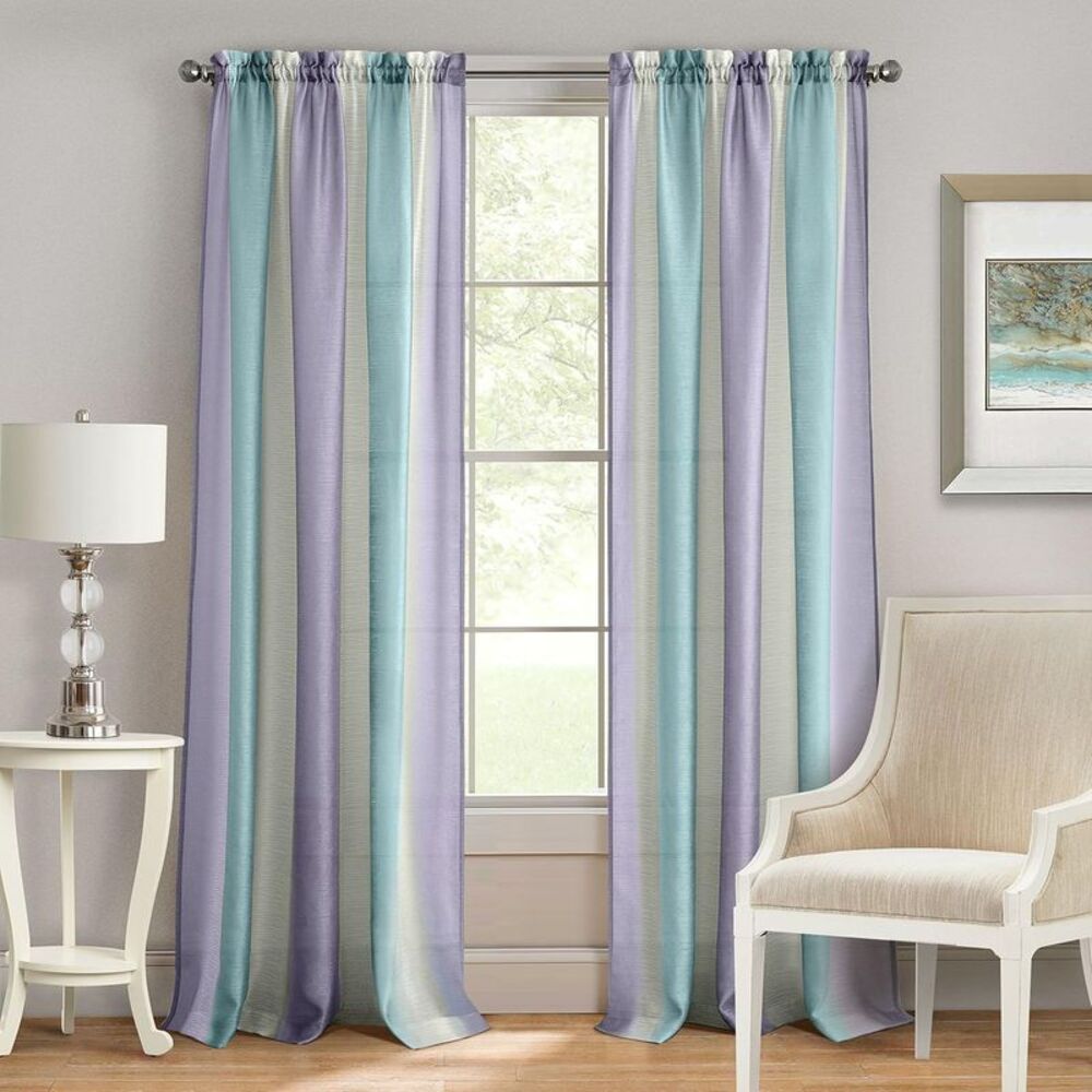 Ben&Jonah Collection Spectrum Rod Pocket Window Curtain Panel - 50x63 -